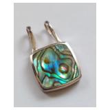 Sterling Silver Abalone Shell Pendant