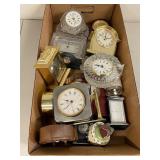 Mixed Lot of Vintage and Decorative Desktop Clocks