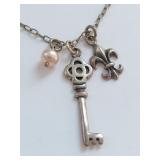 VTG American Eagle Sterling Silver Charm Necklace