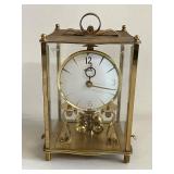 Vintage Haller Anniversary Clock with Brass and Gl