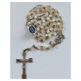 Mother of Pearl Rosary with Sterling Silver