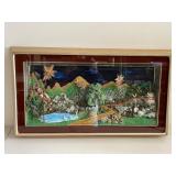 Hardstone Asian Landscape Diorama Artwork