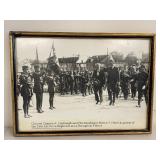 Framed Photo of Lindbergh at Le Bourget