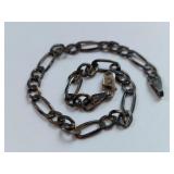 Vintage Sterling Silver Italian Chain Bracelet