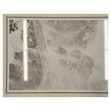 Signed Robert Bateman Snow Leopard Print