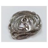 Sterling Silver 925 Italy 18ï¿½ Box Chain Necklace