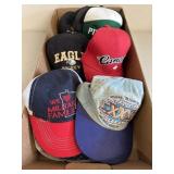 Lot of 7 Assorted Sports and Themed Caps