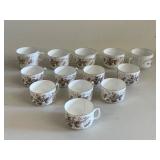 Set of 13 Vintage Carlsbad Austria Floral Patterne