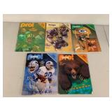 Lot of 5 Vintage NFL Gameday Magazines