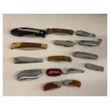 Collection of 12 Pocket Knives and Multi-Tools