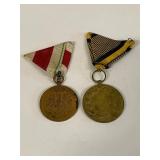 Pair of Historical Medals with Ribbons