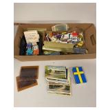 Vintage Matchbook, Postcard and Transparency Lot