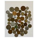 Collection of Assorted World Coins, Mixed Bag