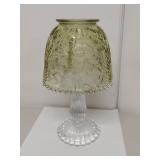 Vintage Green Shade Pedestal Fairy Lamp