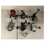 Lot of 6 Mixed Fishing Reels Abu Garcia Daiwa