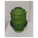 Green Moon & Stars Fairy Lamp by L.E. Smith