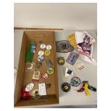 Vintage Collectible Buttons and Patches Lot