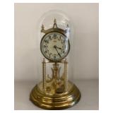 Vintage Kundo Anniversary Clock Glass Dome