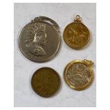 Vintage Coin Lot with Watab Medallion