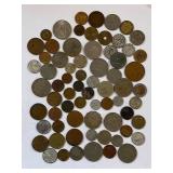 Assorted Vintage Foreign Coin Collection Lot