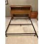 Wooden Queen Size Headboard and frame with side
