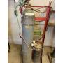 Torch cart with tanks and gages