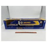 Race car transporter lights and sounds plastic