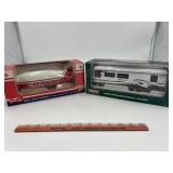 Budweiser blimp, and Winnebago diecast replica