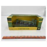 John Deere 4 Bottom Plow Ertl 1/16th Scale