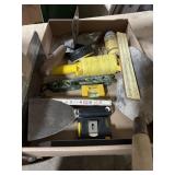 Levels, String, water barrier gloves, Scrapers