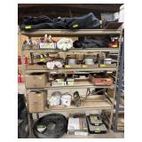 Metal shelf contents not included