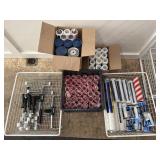 Paint rollers, white baskets not included