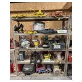 Metal shelf contents not included