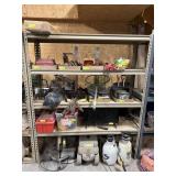 Metal shelf contents not included