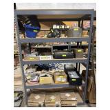 Metal shelf contents not included