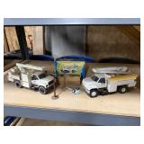 Power company trucks