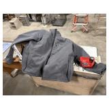 2XL Milwaukee heated jacket with battery and