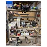 Metal shelf contents not included