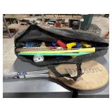 Badminton and yard game set