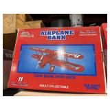 Bill Elliott bi plane coin Bank