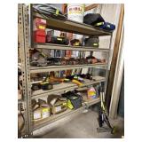 Metal shelf contents not included