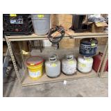 Metal shelf contents not included