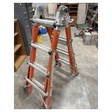 Little giant fiberglass adjustable ladder
