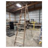 10ft wooden step ladder