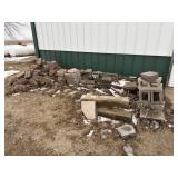Pile of landscape pavers