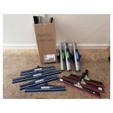 Assorted squeegees