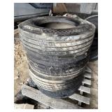 4- 235/75R17.5 lowboy tires