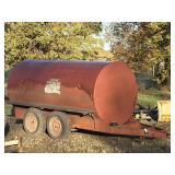 1500 gallon water tank trailer
