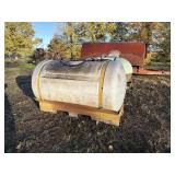 300 gal poly tank on frame