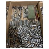 Quarter inch drive sockets, extensions, ratchets